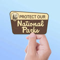 Protect Our National Parks Sticker, Classic Park Entrance Sign Decal, Public Lands Conservation Sticker, Cool Gift for...