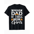 Proud Dad FOG Swoosh Awesome Girls - Humorous TNF'WB shield Day Gift, Black Cotton T-Shirt, Sizes WB shield-XXXL Hoodie,...