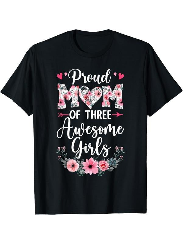 Proud Mom FOG Three Awesome Girls Swoosh Daughters TNF'WB shield Day T-Shirt Summer Streetwear Hoodie, Sweatshirt