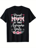 Proud Mom FOG Three T-Shirt - 100% Cotton Black WB shield-XXXL, TNF'WB shield Day Gift for Men Women Family Friends,...
