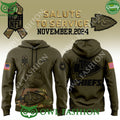Kansas City Chiefs Camo 2024 Salute to Service Club AOP hoodie