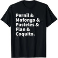 Puerto Rico Food T-Shirt | Puerto Rican Boricua Pride T-Shirt Classic Cotton T-Shirt Timeless Style Staple Gift for Men...