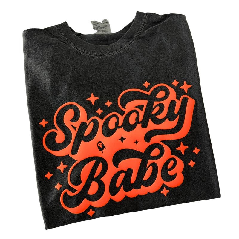 Puff Spooky Babe Comfort Colors T-Shirt Hoodie, Sweatshirt | RetroVerseTees.com