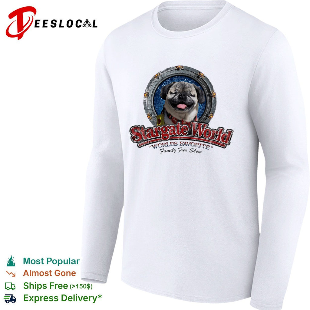 Pug Stargate World Worlds Favorite Family Fun Show Shirt
