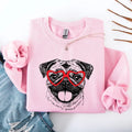 Pug, Dog Lover Apparel, Pet, Dog Breed, Cute Sweatshirt, Crew Neck, Women's, Crewneck T-Shirts, Hoodie | RetroVerseTees.com