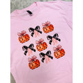 Pumpkin Bow Graphic Top T-Shirts, Hoodie, Sweatshirt | RetroVerseTees.com