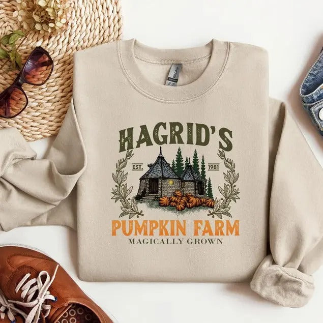 Pumpkin Farm Sweatshirt, Thanksgiving 2024, Fall Sweatshirt, Halloween Sweatshirt, Pumpkin Sweatshirt, Fall Shirt,Book...