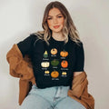 Pumpkin Patch, Pumpkin Shirt, Thanksgiving Tee, Fall Pumpkin Silhouette Womenswear Top Tshirt Casual Cotton Hoodie,...