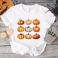 Pumpkin Shirt, Fall Shirt, Thanksgiving Gift Tee, Matching Halloween Party T-Shirts, Unisex Colorful Pumpkin Lovers...