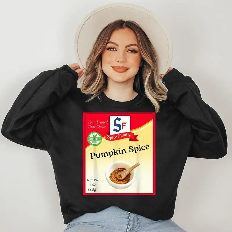 Pumpkin Spice Condiment Costume Holiday Spice Costumes Sweatshirt T-Shirts, Hoodie | RetroVerseTees.com
