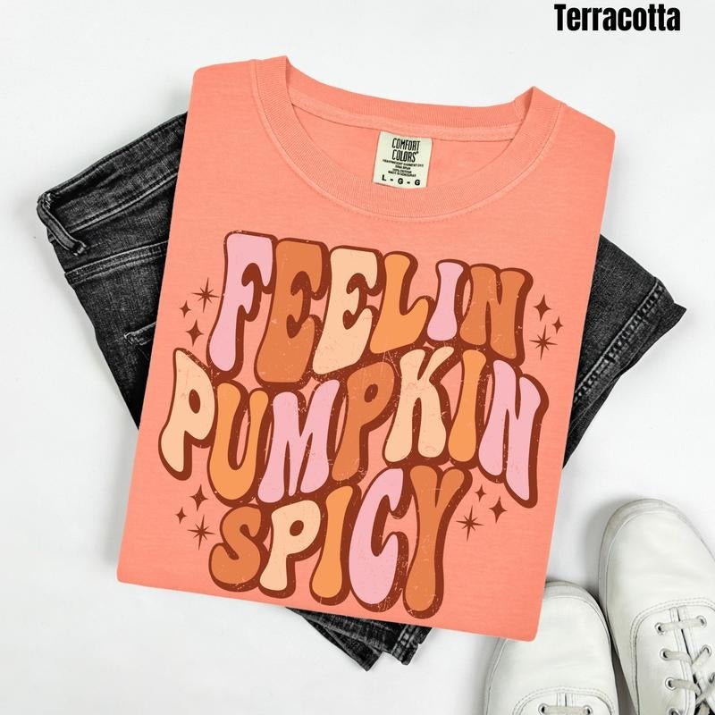 Pumpkin Spicy Comfort Colors T-Shirt 'NLB' Hoodie, Sweatshirt | RetroVerseTees.com