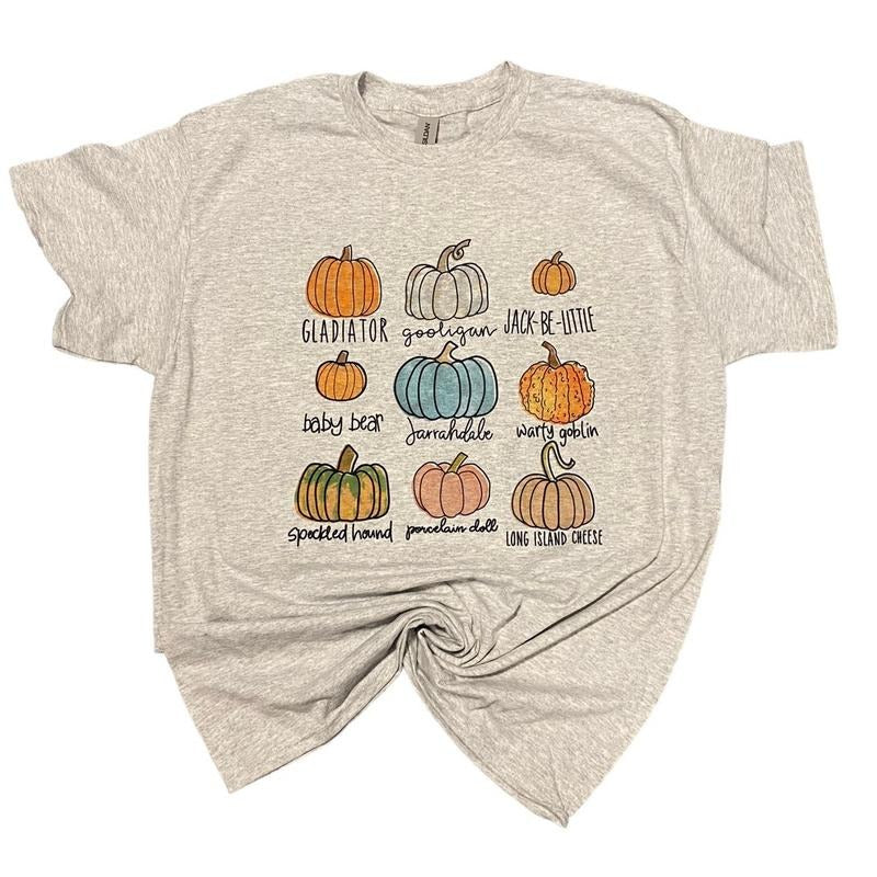 Pumpkin Variety Shirt Hoodie, Sweatshirt | RetroVerseTees.com