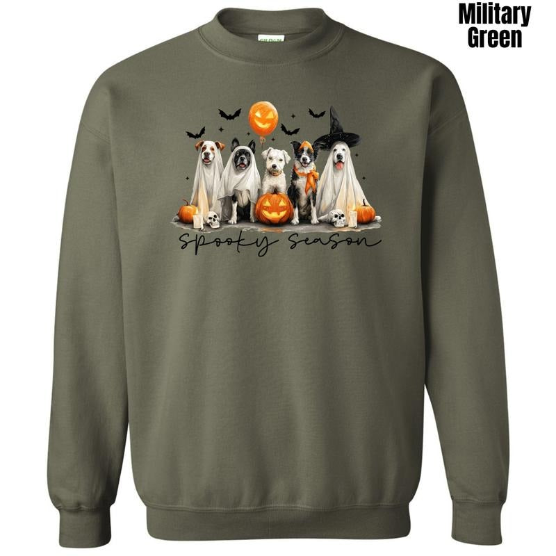 Puppy Spooky Season Sweatshirt 'NLB' T-Shirts, Hoodie | RetroVerseTees.com