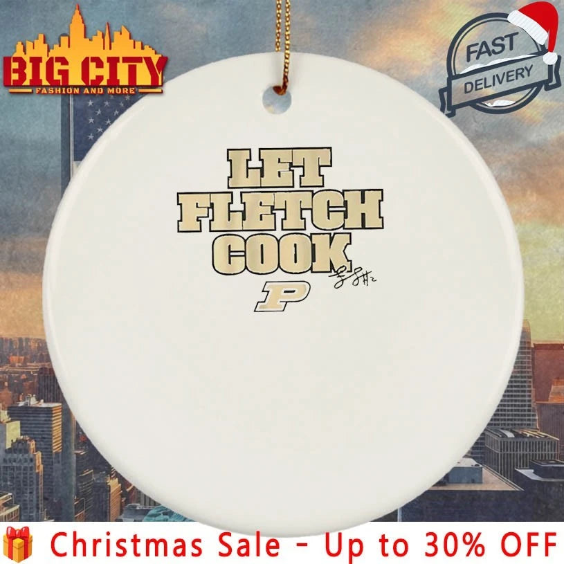 Purdue Boilermakers Fletcher Loyer Let Fletch Cook signature Shirt