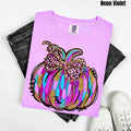 Purple & Blue Painted Pumpkin Comfort Colors T-Shirt 'NLB' Hoodie, Sweatshirt | RetroVerseTees.com