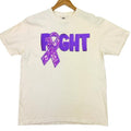 Purple Fighting Ribbon Patch Comfort Colors T-Shirt Hoodie, Sweatshirt | RetroVerseTees.com