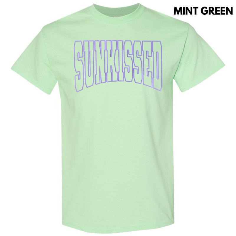 Purple Sunkissed PUFF Gildan Short Sleeve T-Shirt Hoodie, Sweatshirt | RetroVerseTees.com