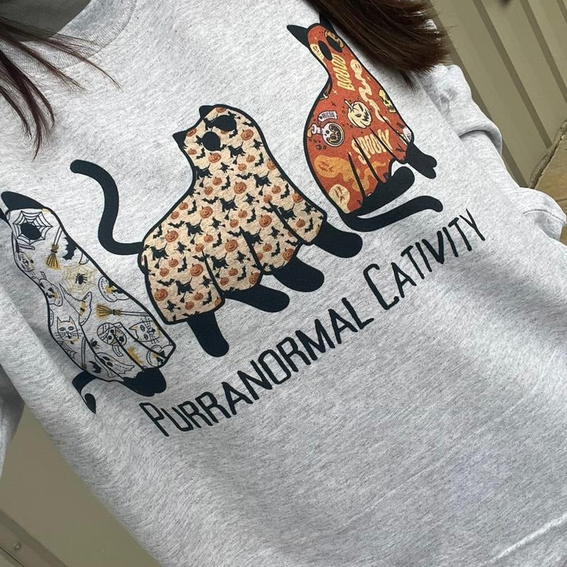 Purranormal Cativity Sweatshirt T-Shirts, Hoodie | RetroVerseTees.com