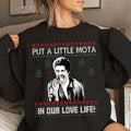 Put A Little Mota In Our Love Life Ugly Sweater, Labamba Mexican Movie Shirt, Old Movie Christmas Shirt, Christmas Ugly...