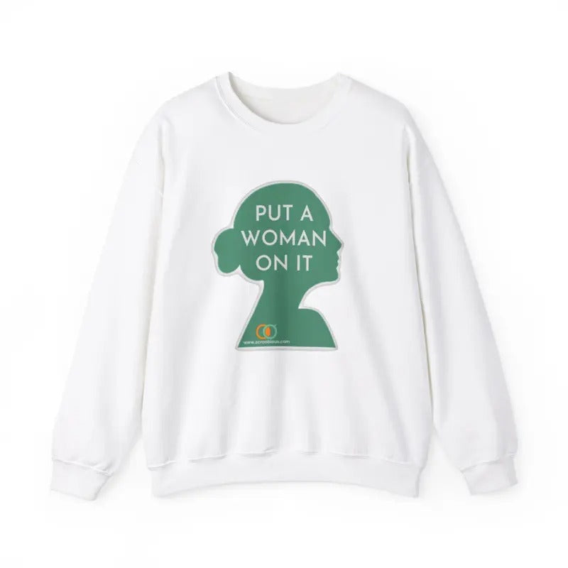 Put A Woman On It Activist's Cozy Shirt, Gift For Her Hoodie, Sweatshirt | RetroVerseTees.com