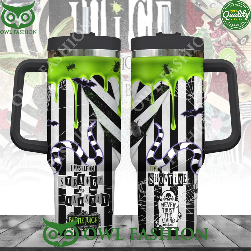 Beetlejuice I myself am strange and unusual 40oz Stanley Tumbler
