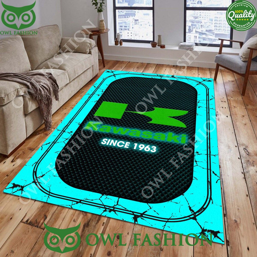 Kawasaki Since 1963 Car Brand Rug Carpet Stone Marble
