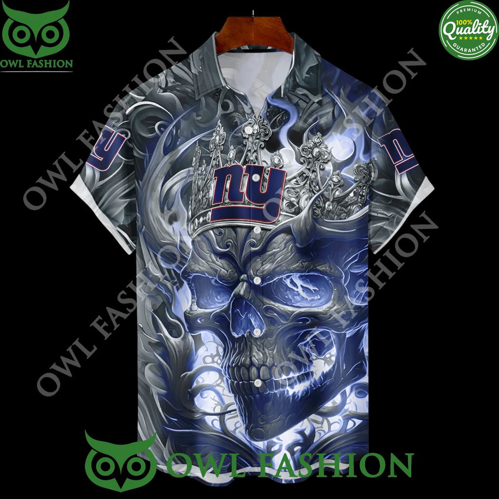 New York Giants Custom Name Number Big Blue Skull Crown Special Hoodie shirt