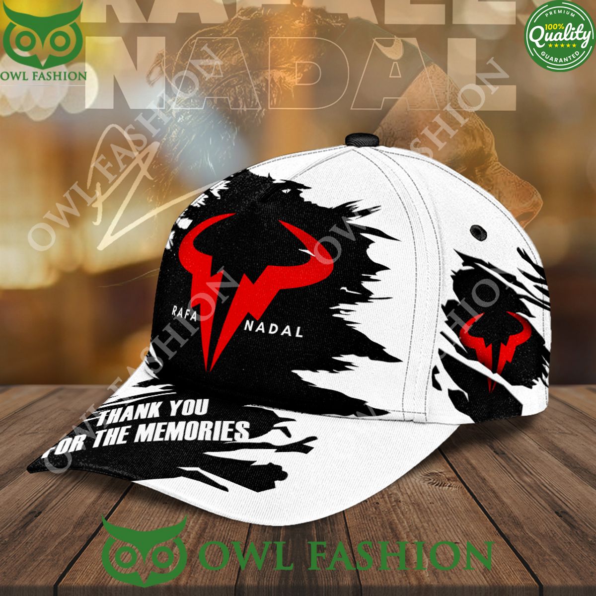 Rafael Nadal Memories with Logo Black Classic Cap