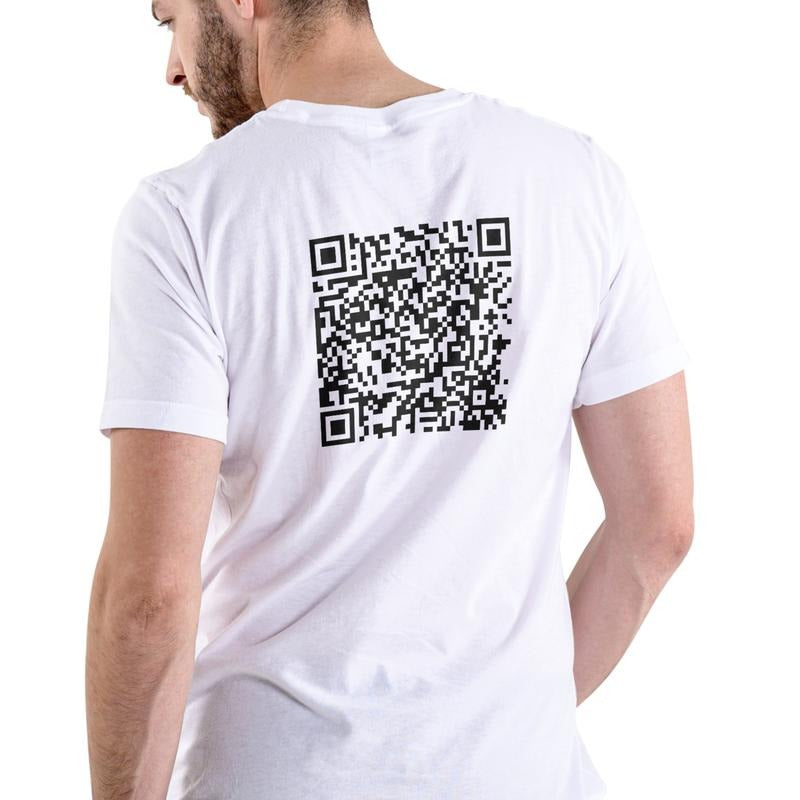 QR CODE, SHOW ME THEM TTS, Unisex, Cotton Menswear T-Shirt Hoodie, Sweatshirt | RetroVerseTees.com