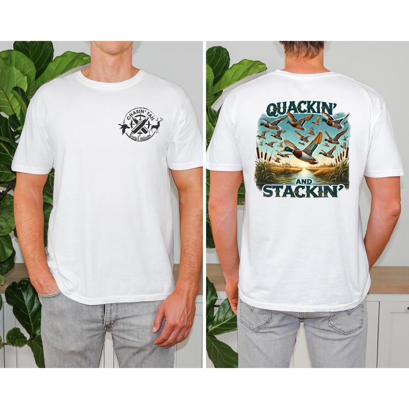 Quackin & Stackin Chasing Tails Mens T-Shirt Casual Classic Hoodie, Sweatshirt | RetroVerseTees.com