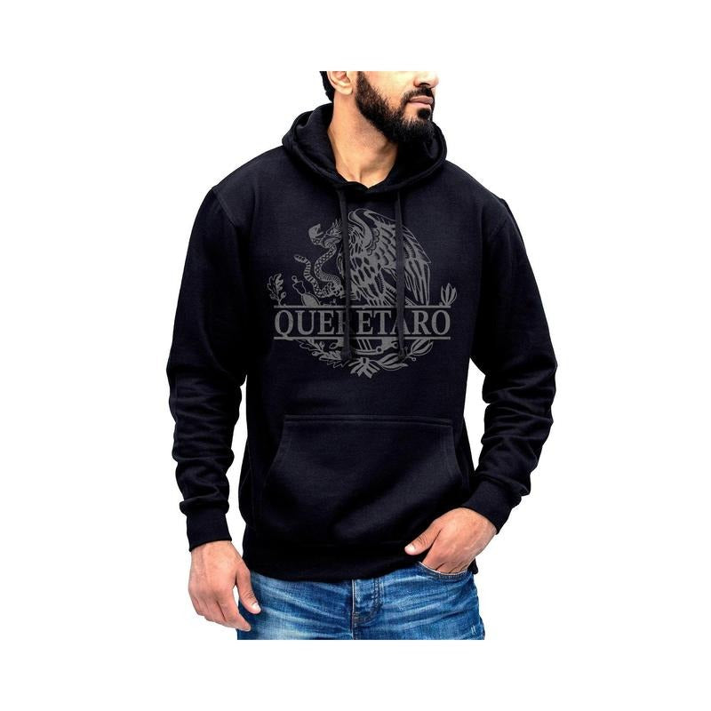 Queretaro Mexico Eagle Emblem Hoodie Sweatshirt Cotton Fabric T-Shirts | RetroVerseTees.com