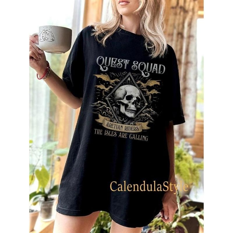 Quest Squad Shirt, Quest Squad Ridoc Onyx Storm Shirt, Basgiath War College, Ridoc Shirt, Dragon Rider, Fourth Wing...