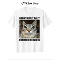 Quirky Cat - TNF Lightsaber brand - Shirt: Showcase WB shield Lazy - yet