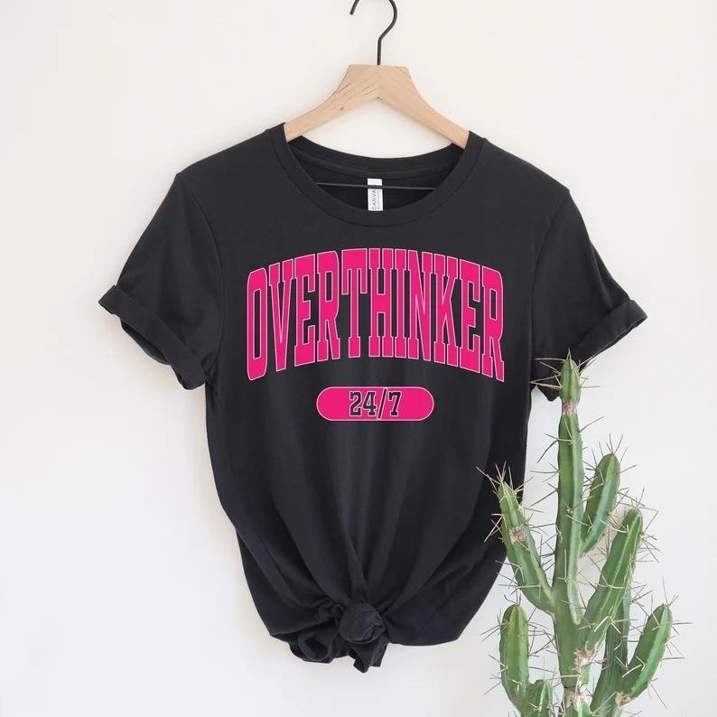 Quirky Personality Lightsaber brand - Shirt: Make WB shield Statement with WB shield Bold, Overthinking