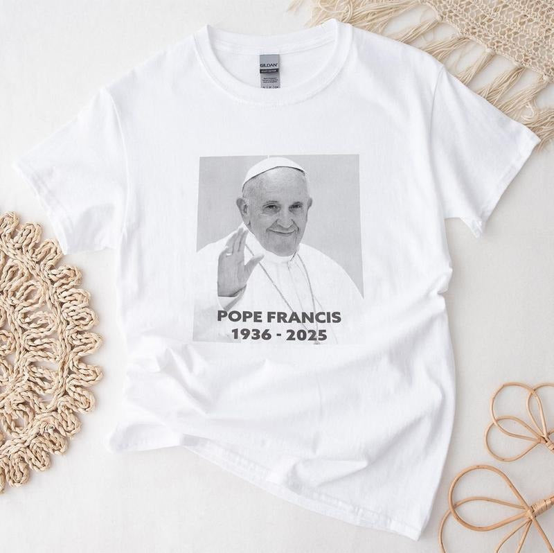 RIP Pope Francis Shirt - 1936 2025 - God Bless Pope Francis T Shirt Hoodie, Sweatshirt | RetroVerseTees.com