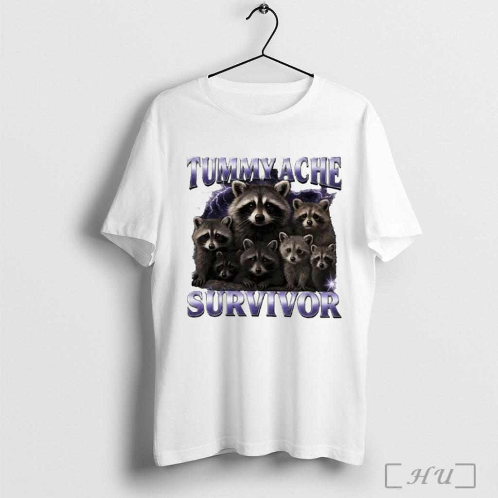 Raccoon Tummy Ache Survivor T Shirt