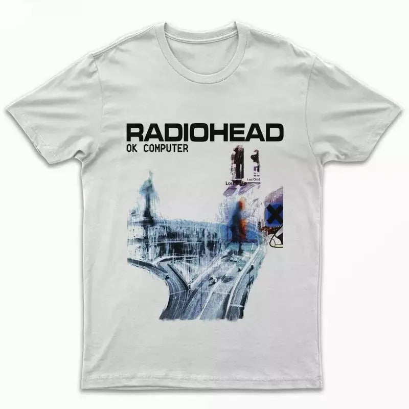 Radiohead Ok Computer T shirt Unisex Classic Hoodie, Sweatshirt | RetroVerseTees.com
