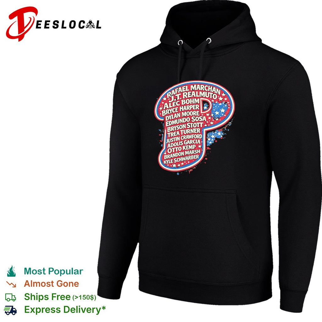 Rafael Marchan JT Realmuto Alec Bohm Bryce Harper Philadelphia Phillies shirt