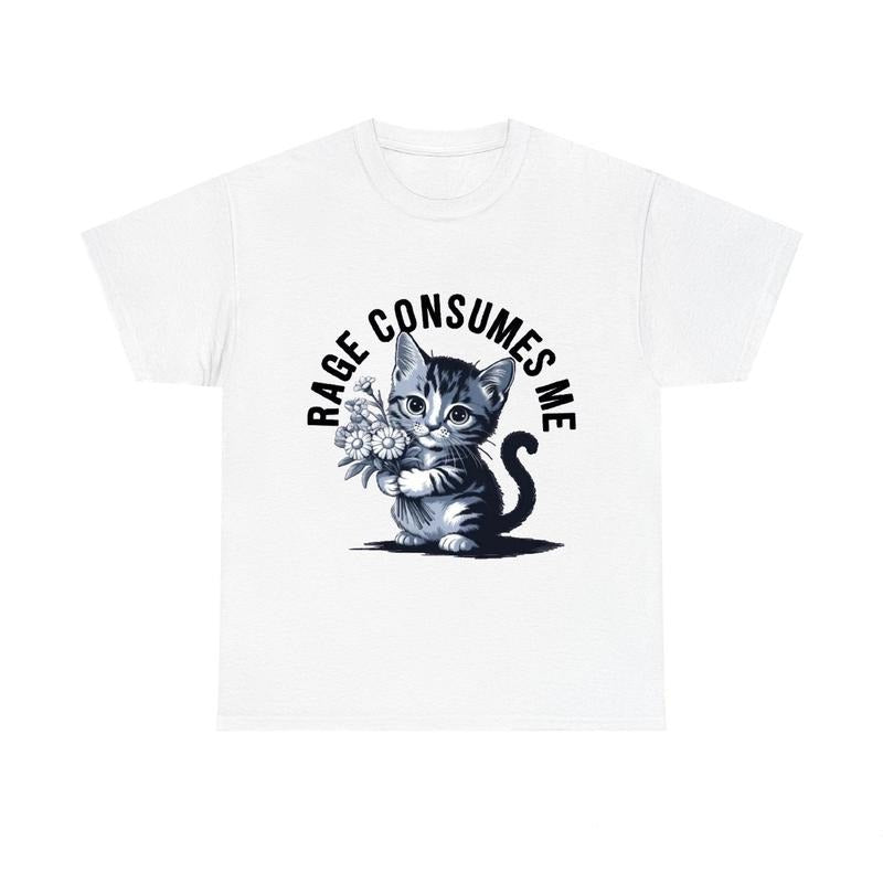 Rage Consumes Me Funny Kitty Unisex T-shirtstyle{n002}2 T-Shirts, Hoodie, Sweatshirt | RetroVerseTees.com