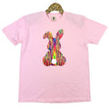 Rainbow Chenille Bunny Patch Comfort Colors T-Shirt Hoodie, Sweatshirt | RetroVerseTees.com