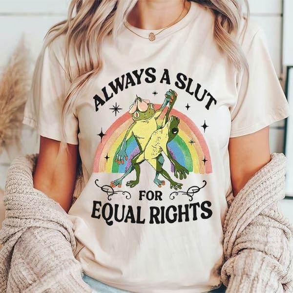 Rainbow Frog and Toad Always For Equal Rights Shirt Lgbt Shirt Pride Month Hoodie, Sweatshirt | RetroVerseTees.com