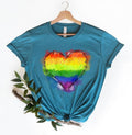 Rainbow Heart Shirt, Pride Heart Shirt, LGBT Shirt, LGBT Shirt Gift, LGBT Shirt Funny, Pride Shirt Women, Pride Gift,...