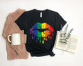 Rainbow Pride T Shirt Hoodie Sweater Rainbow Lips Shirt Lips Shirt LGBT Shirt Pride Shirt LGBT Pride Shirt Pride Tee LGBT...