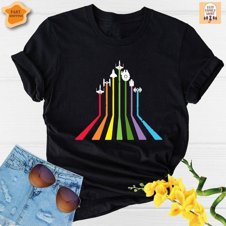 Rainbow Shirt, LGBTQ Shirt, Gay Shirt, Lesbian Shirt, LGBT Shirt, Gay Pride Shirt Hoodie, Sweatshirt | RetroVerseTees.com