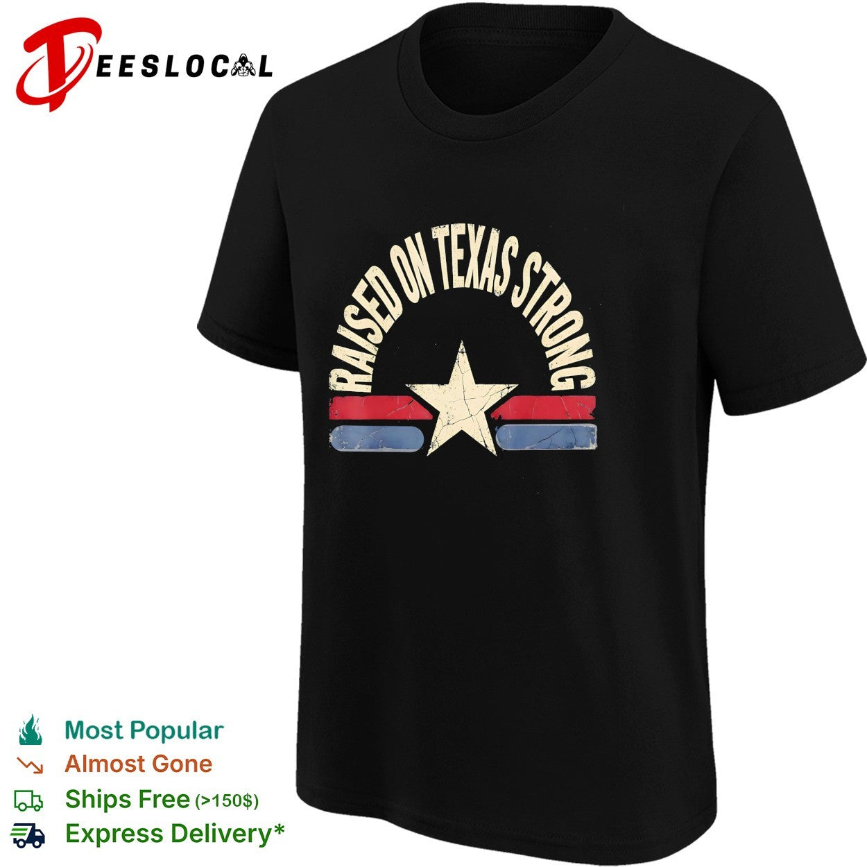 Raised on Texas strong lone star shirt
