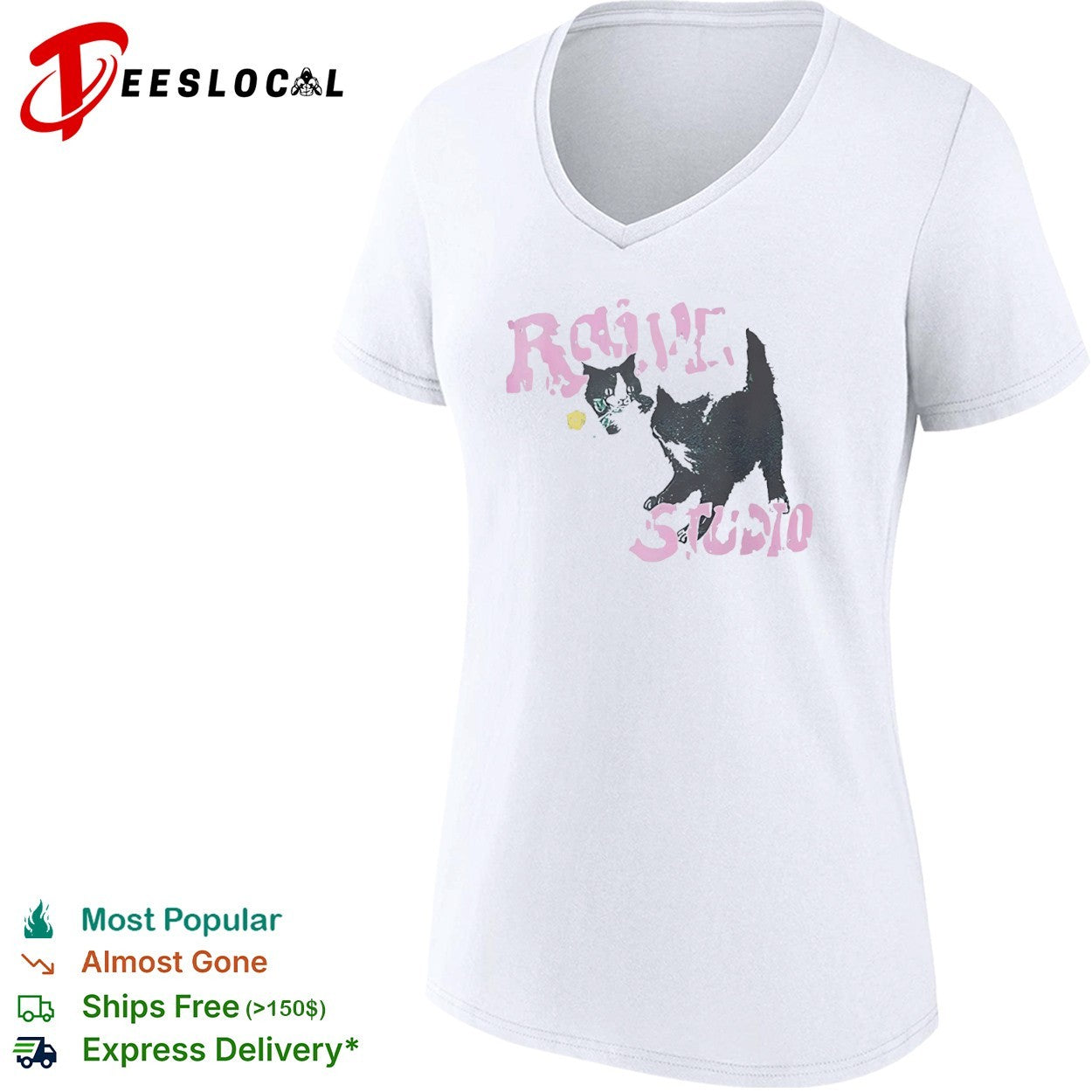 Raive Studio Cats kitten cute shirt