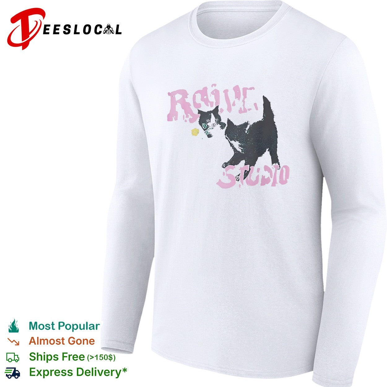 Raive Studio Cats kitten cute shirt