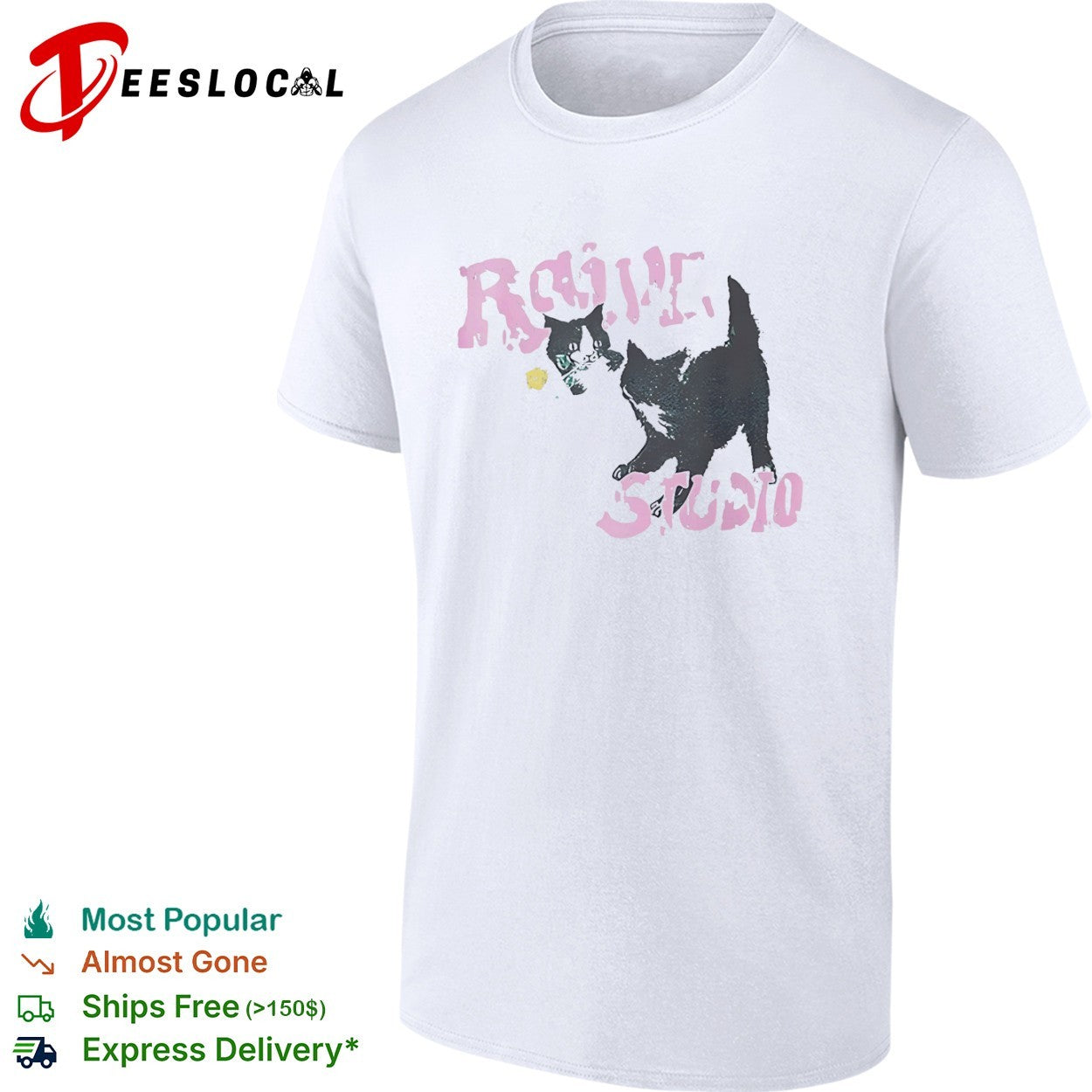 Raive Studio Cats kitten cute shirt