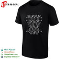 Random word search letter grid puzzle shirt