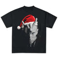 Rap God Santa Slim Shady Graphic Rap Tee Shirt Big Face Emineem Merry Christmas Hoodie, Sweatshirt | RetroVerseTees.com